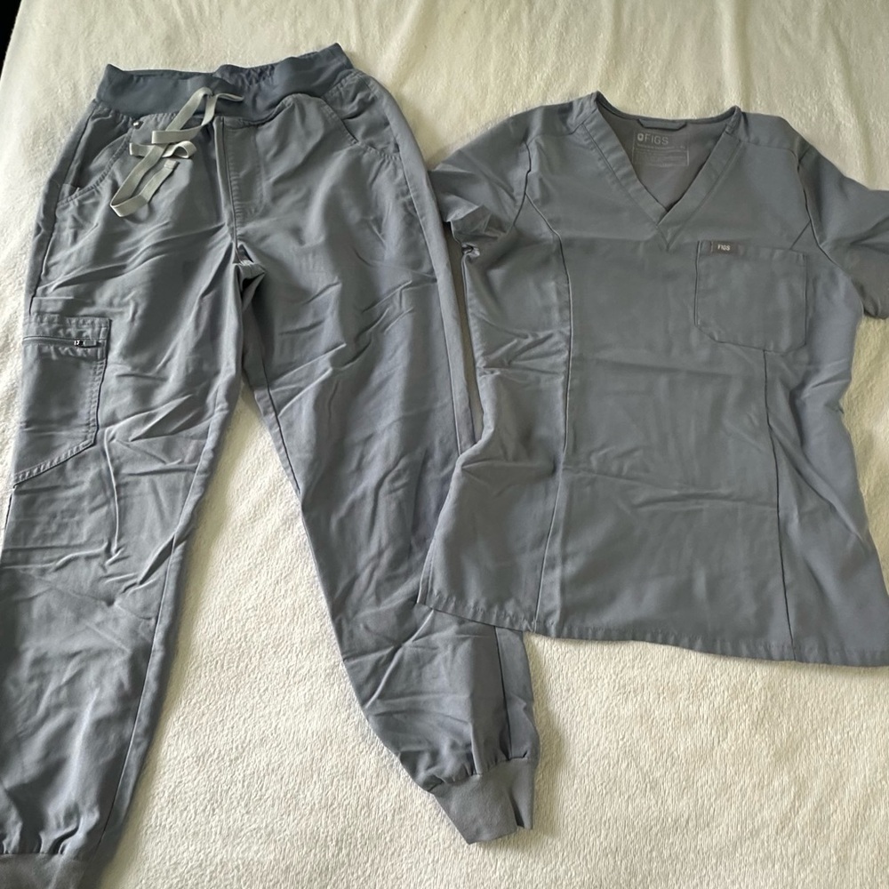 Figs Gray/blue Scrub Set xs/p